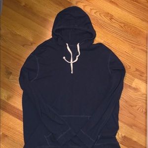 Blue Vintage-inspired Hoodie XL